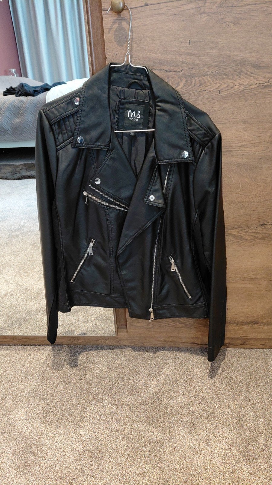 splinter nieuw imitatie leren biker jasje, Ophalen of Verzenden, Nieuw, Zwart, Jasje of Colbert
