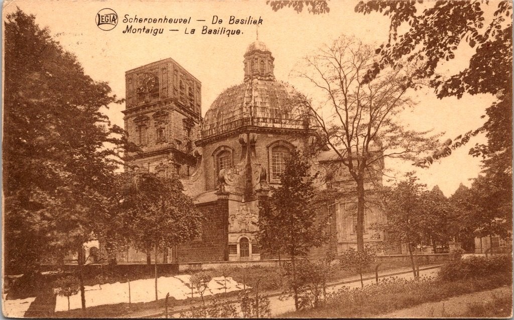 Scherpenheuvel België - 8 antieke postkaarten, Ophalen of Verzenden, 1920 tot 1940, Gelopen, Vlaams-Brabant