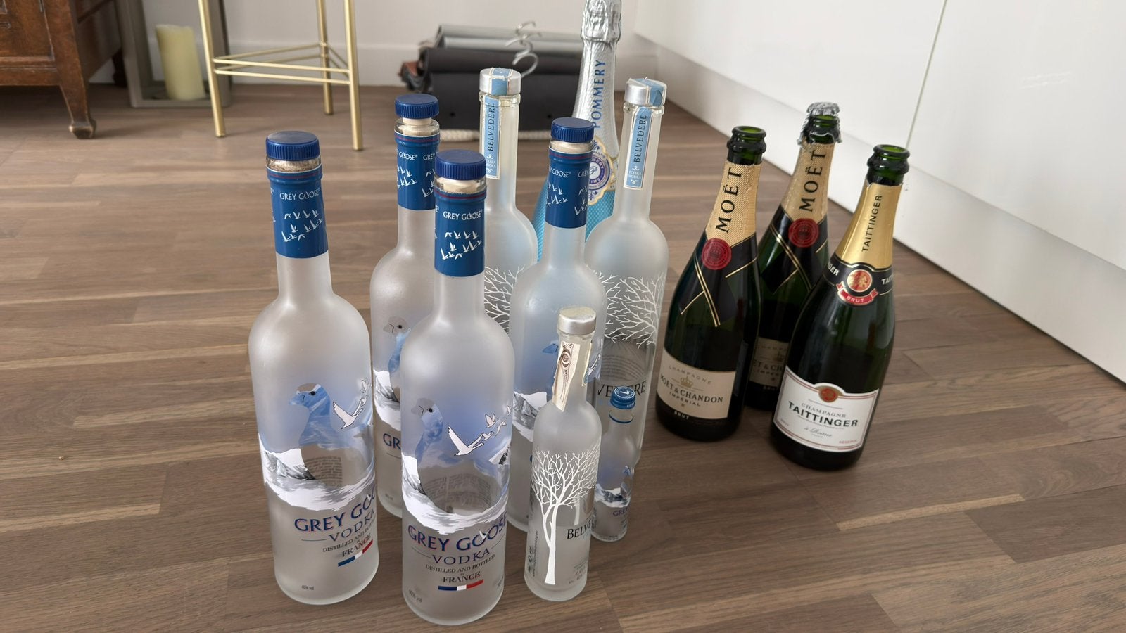 Mooie partij lege luxe flessen (10 st), Ophalen, Gebruikt, Overige typen