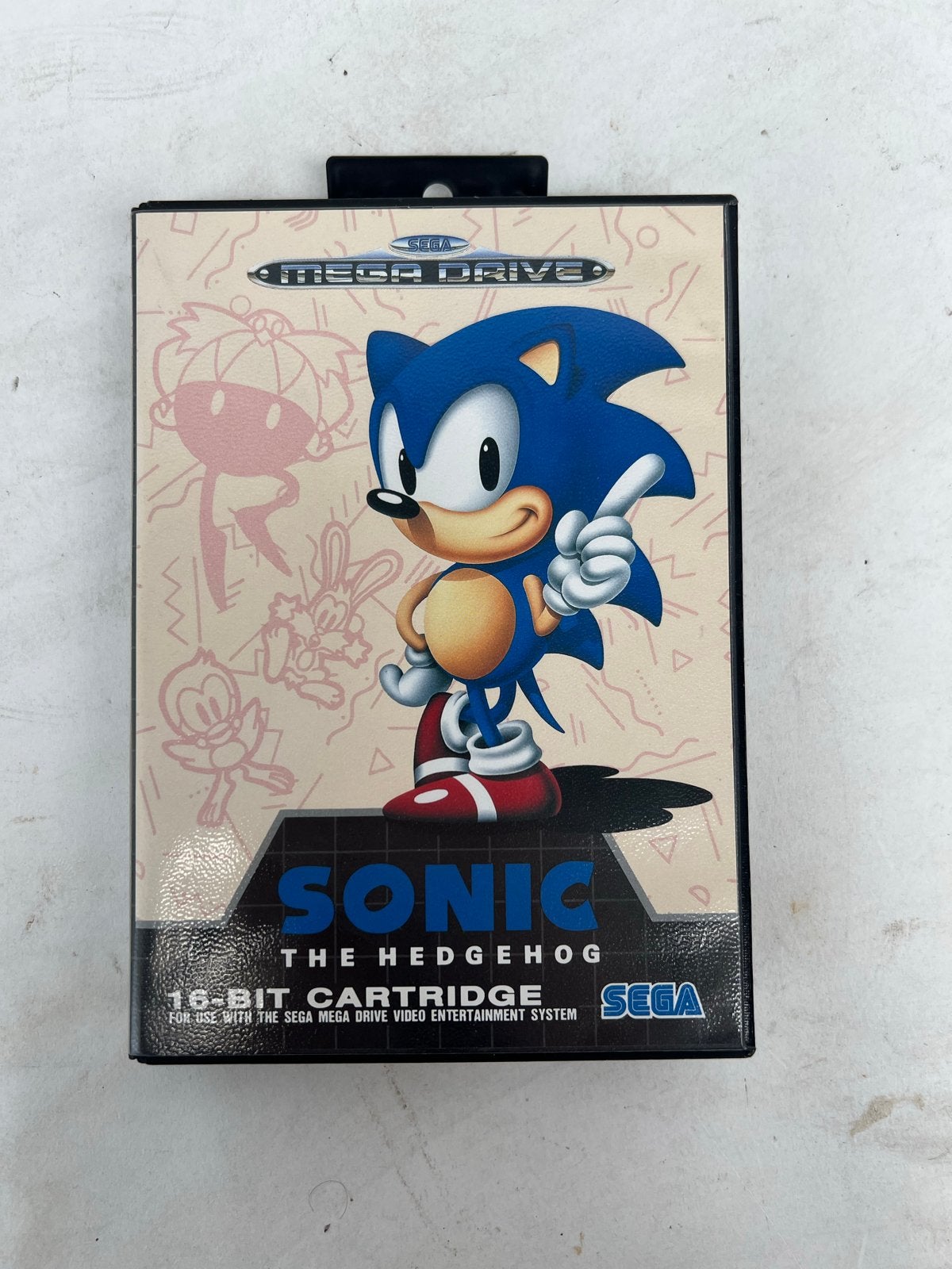 Vintage Sonic The Hedgehog - Sega Mega Drive, Spelcomputers en Games, Games | Sega, Gebruikt, 1 speler, Ophalen of Verzenden, Vanaf 3 jaar