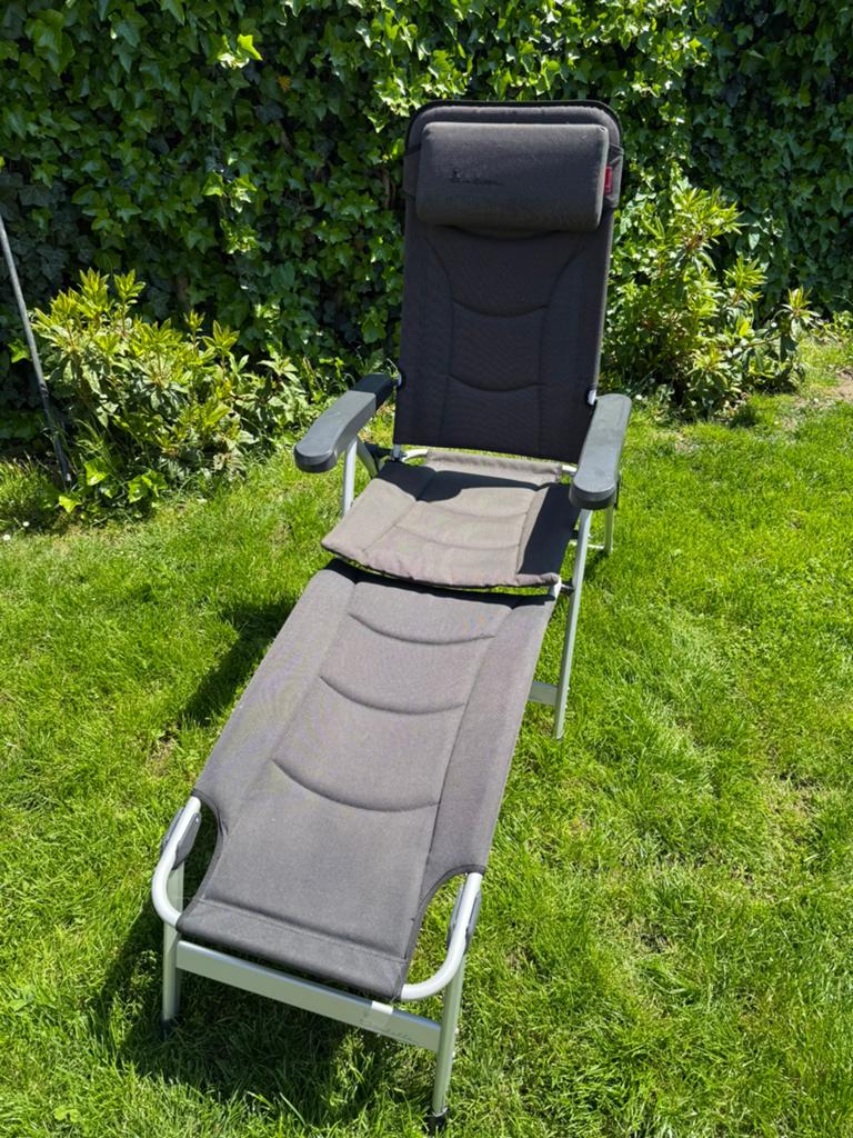 4x Isabella Loke stoelen + 1 voetenbank, Caravans en Kamperen, Ophalen, Gebruikt, Campingstoel