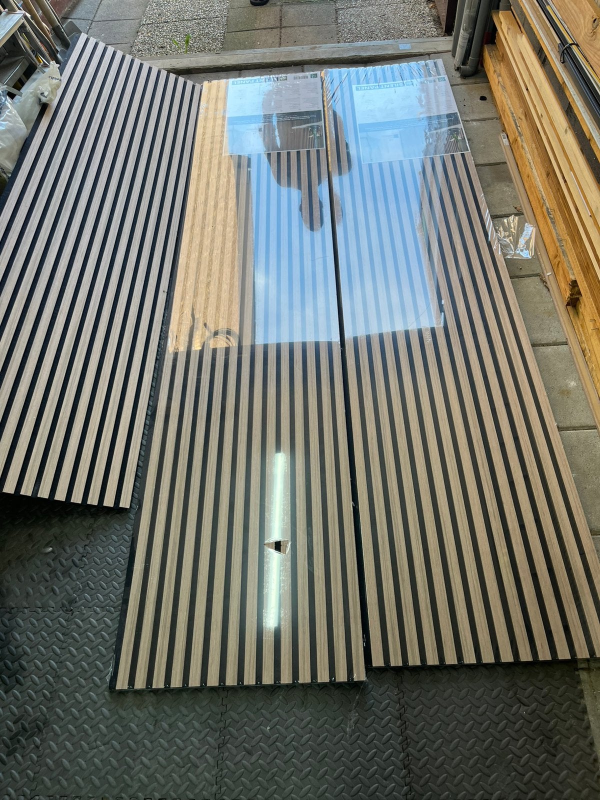 Akoestische wandpanelen, Doe-het-zelf en Verbouw, Platen en Panelen, Ophalen, Zo goed als nieuw