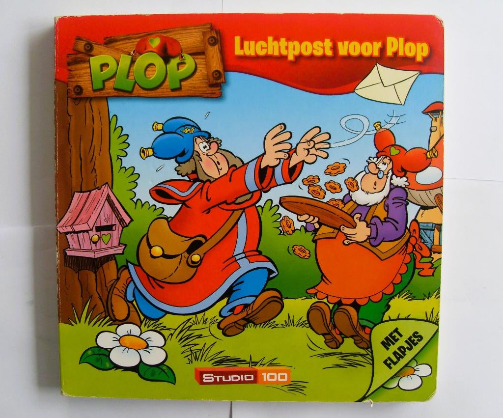 Luchtpost voor kabouter Plop - Flapjesboek - studio 100, Ophalen of Verzenden, Zo goed als nieuw, Studio 100, Uitklap-, Voel- of Ontdekboek