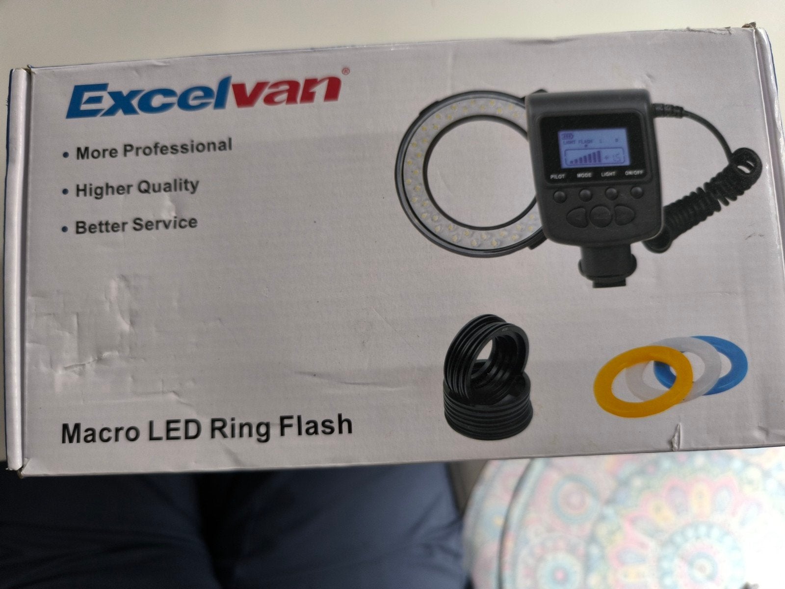 Excelvan Macro LED Ringflitser - Zo goed als nieuw, Ophalen of Verzenden