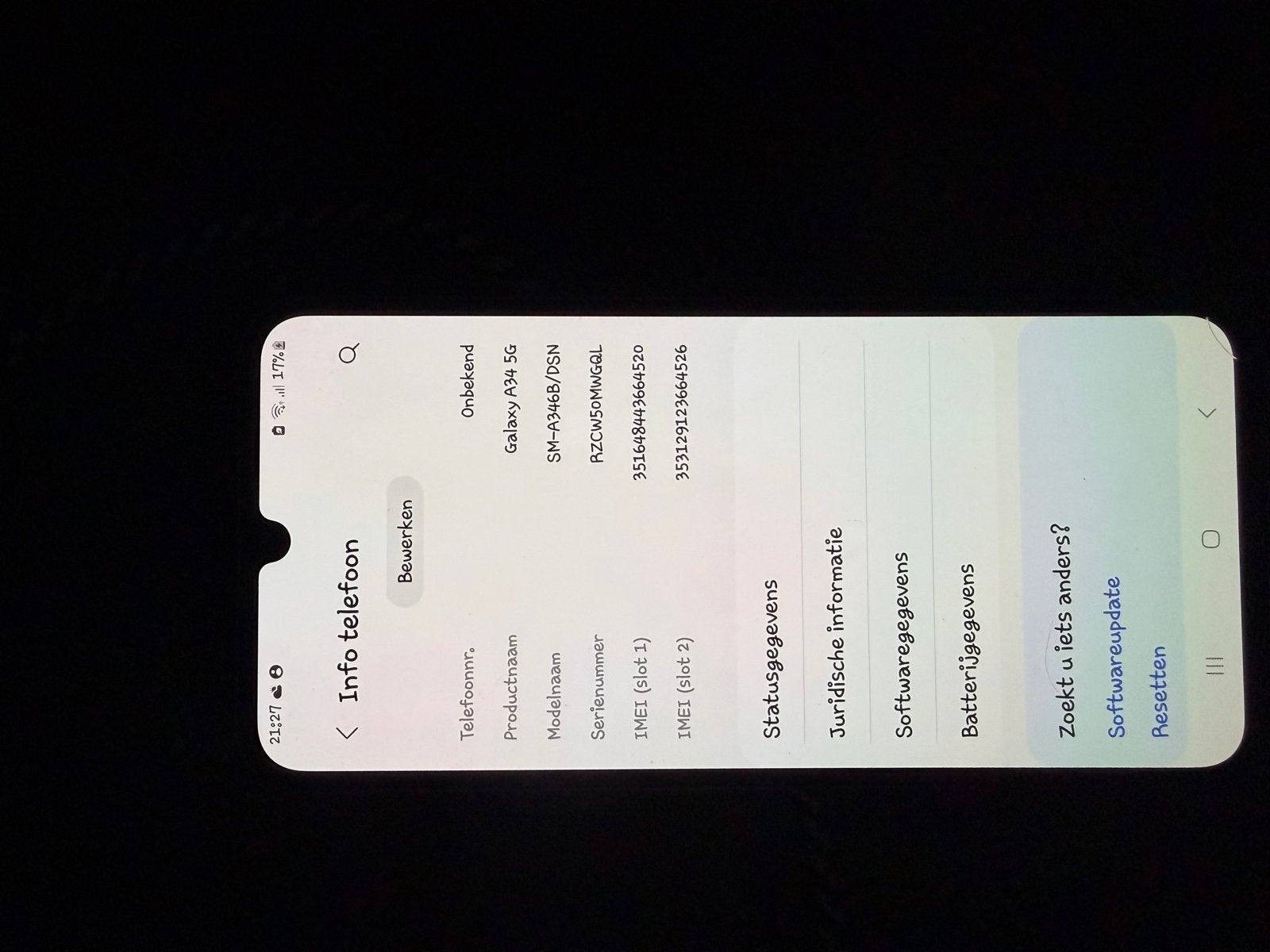 Samsung Galaxy A34 5G - Zo goed als nieuw, Telecommunicatie, Mobiele telefoons | Samsung, Ophalen, Paars, Touchscreen, Zo goed als nieuw