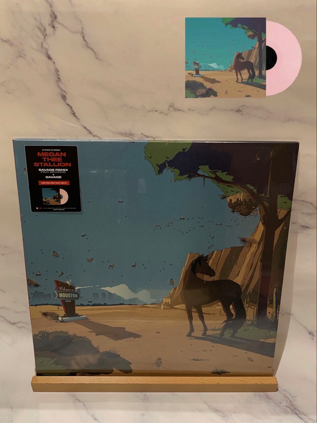 Megan Thee Stallion - Savage Remix (feat. Beyoncé) Roze Viny, Ophalen of Verzenden, 12 inch, Nieuw in verpakking, Colored vinyl