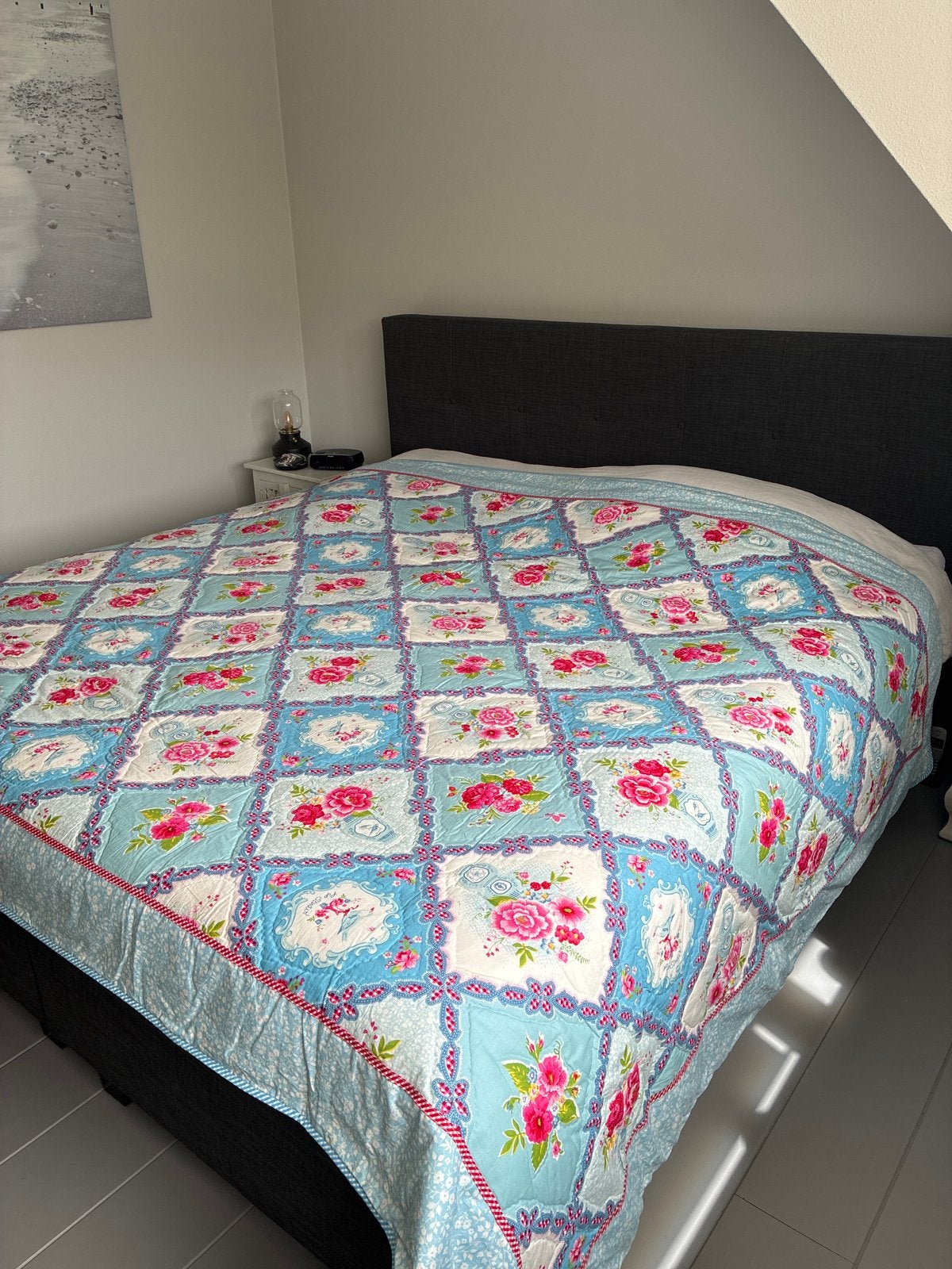 PIP studio tweepersoons sprei met 2 verschillende patronen, Huis en Inrichting, Ophalen, Overige kleuren, Tweepersoons, Deken of Dekbed