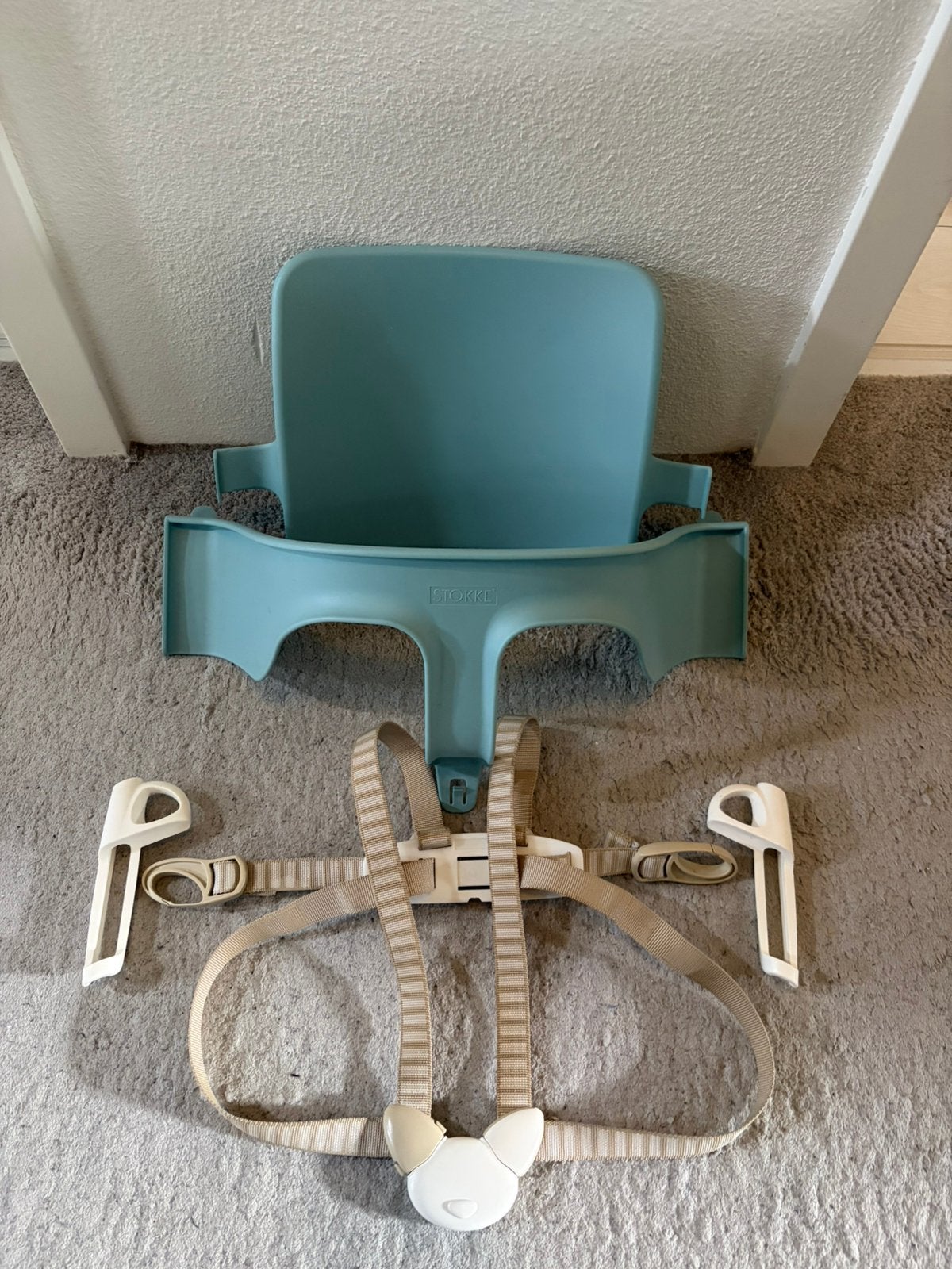 Tripp trapp baby set + harness, Ophalen of Verzenden, Zo goed als nieuw, Meegroeistoel
