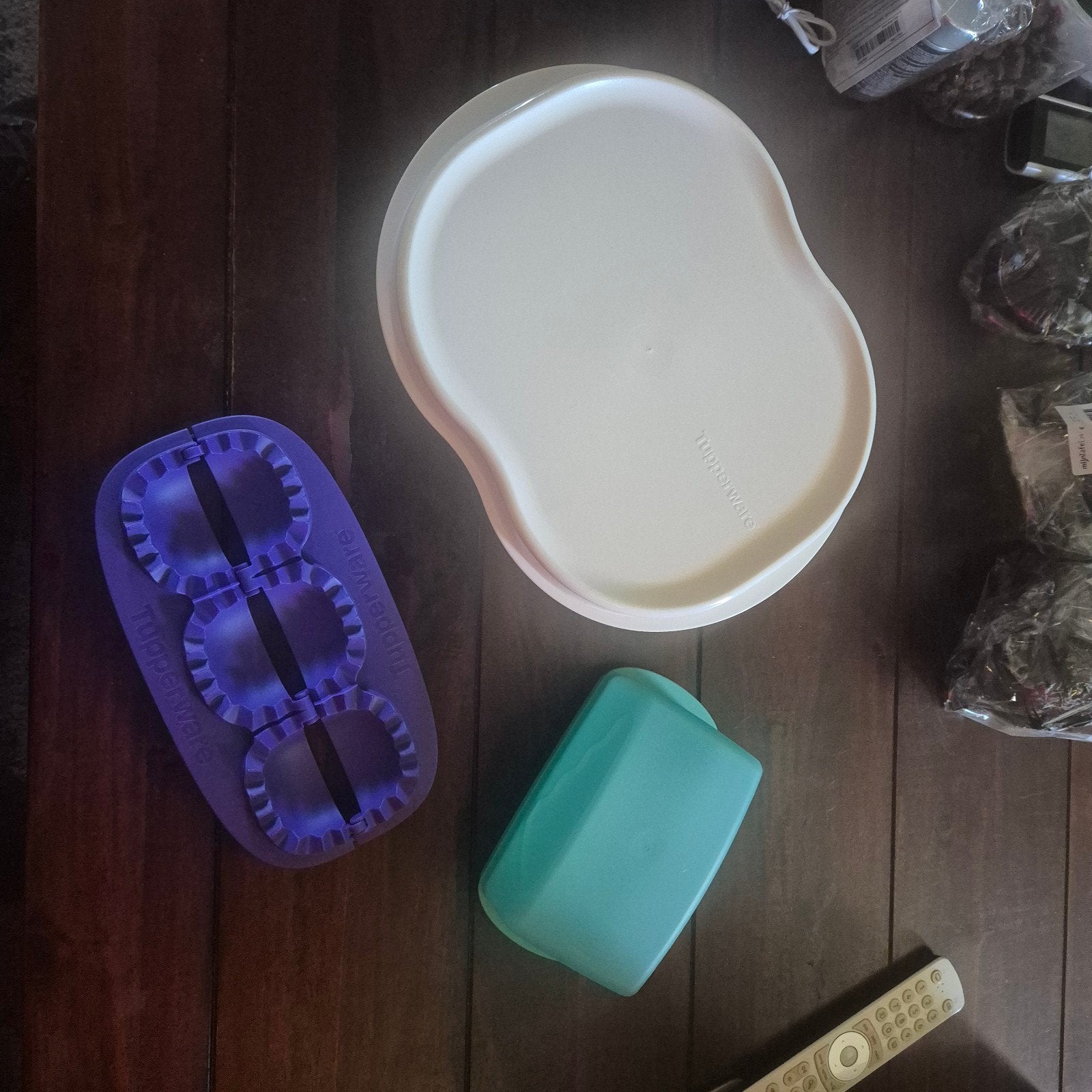 Tupperware setje, Gebruikt, Ophalen of Verzenden, Met deksel, Wit