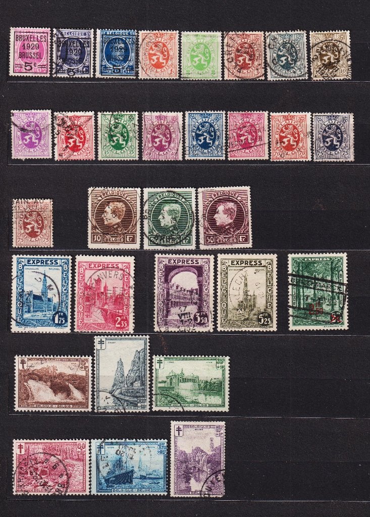 België 1929 gestempeld, Ophalen, Gestempeld, Gestempeld