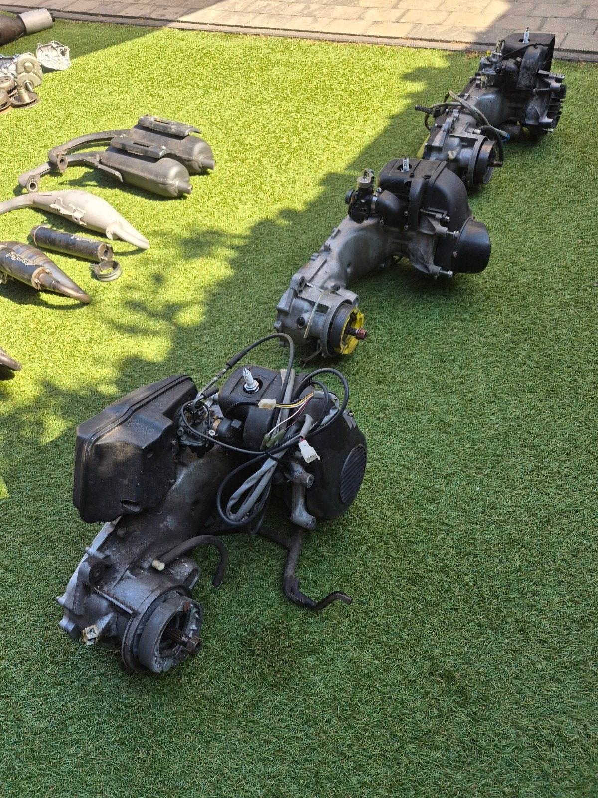 3x Minarelli Verticaal Blokken met diverse uitlaten, Ophalen of Verzenden, Blok, Yamaha