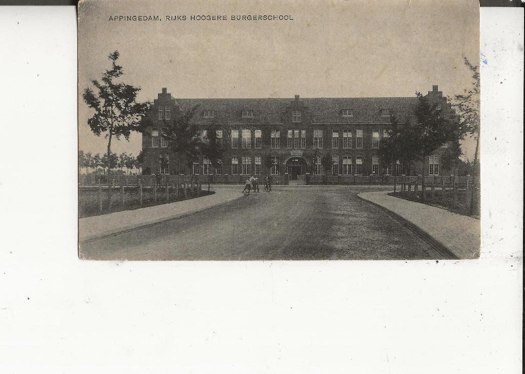 Appingedam Rijks Hoogere Burgerschool, Ophalen of Verzenden, Voor 1920, Gelopen, Zuid-Holland