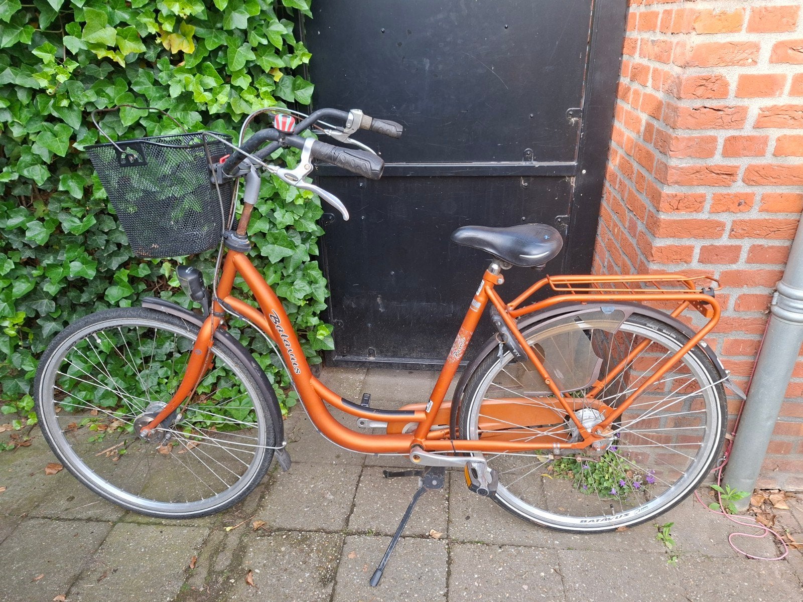 Batavus damesfiets met mand - Oranje, Ophalen, Versnellingen, Batavus, Trommelrem