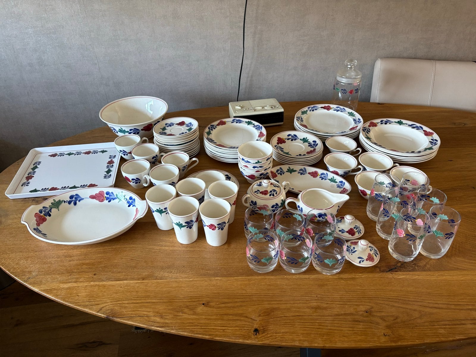 Boerenbont Servies - Groot pakket, veelal Sphinx, zonder bre, Ophalen, Gebruikt, Overige merken, Landelijk/Boerenbont