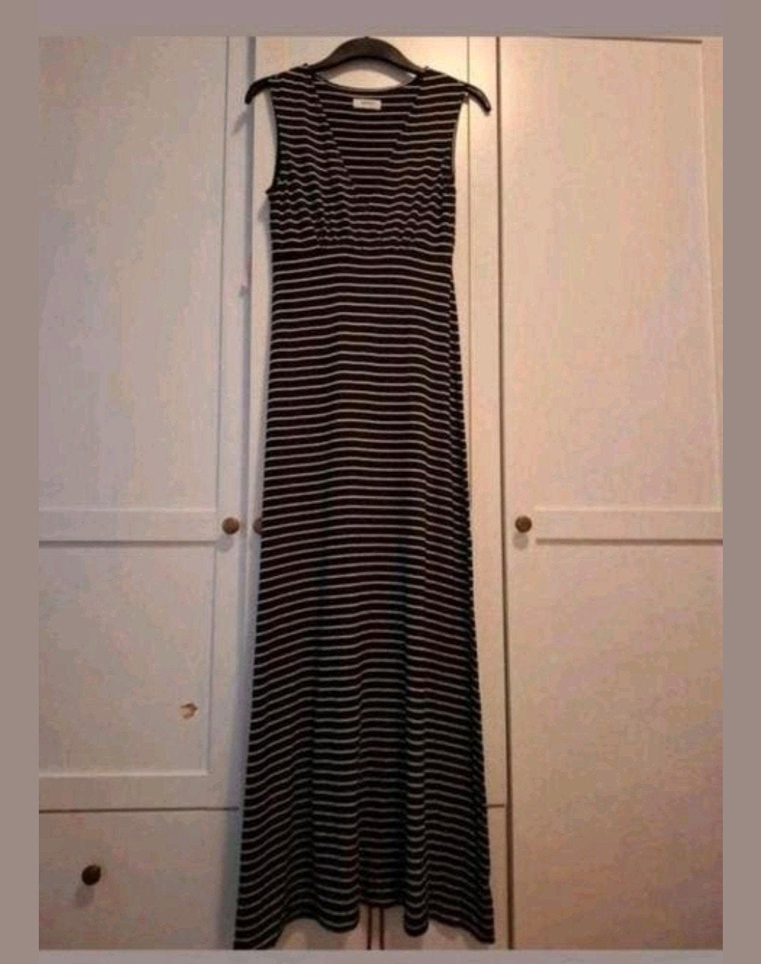 Zalando Essentials Gestreepte Maxi Jurk Zwart/Wit – Maat XS, Zwart, Zalando, Ophalen of Verzenden, Maat 34 (XS) of kleiner