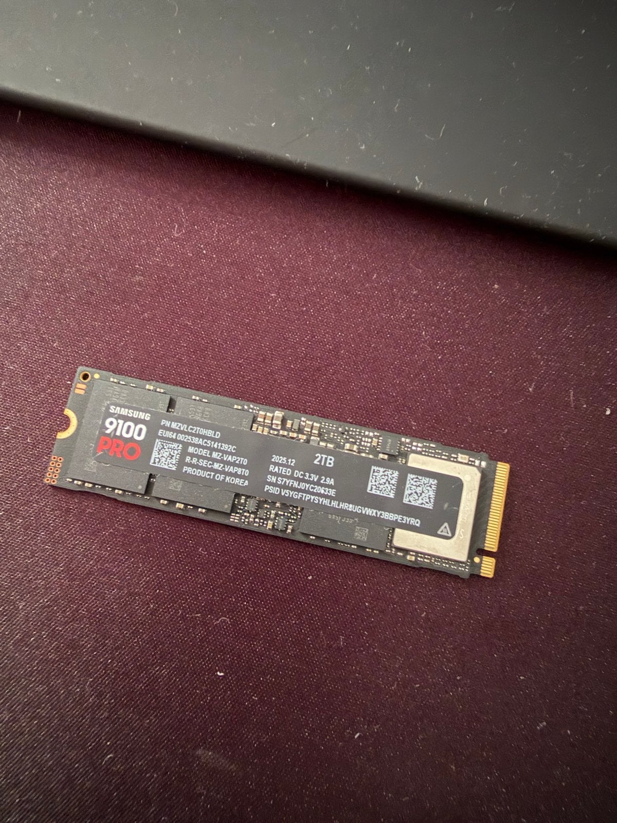 Samsung SSD 9100 PRO 2TB NVMe M.2 - Zo goed als nieuw, Intern, Server, SSD, Ophalen of Verzenden
