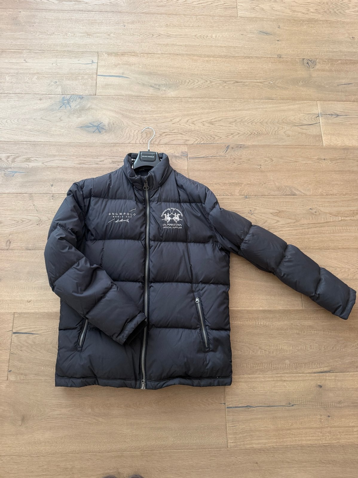 La Martina Snow Polo World Cup St. Moritz Donsjas XL, Ophalen of Verzenden, Zo goed als nieuw, Maat 56/58 (XL), Zwart