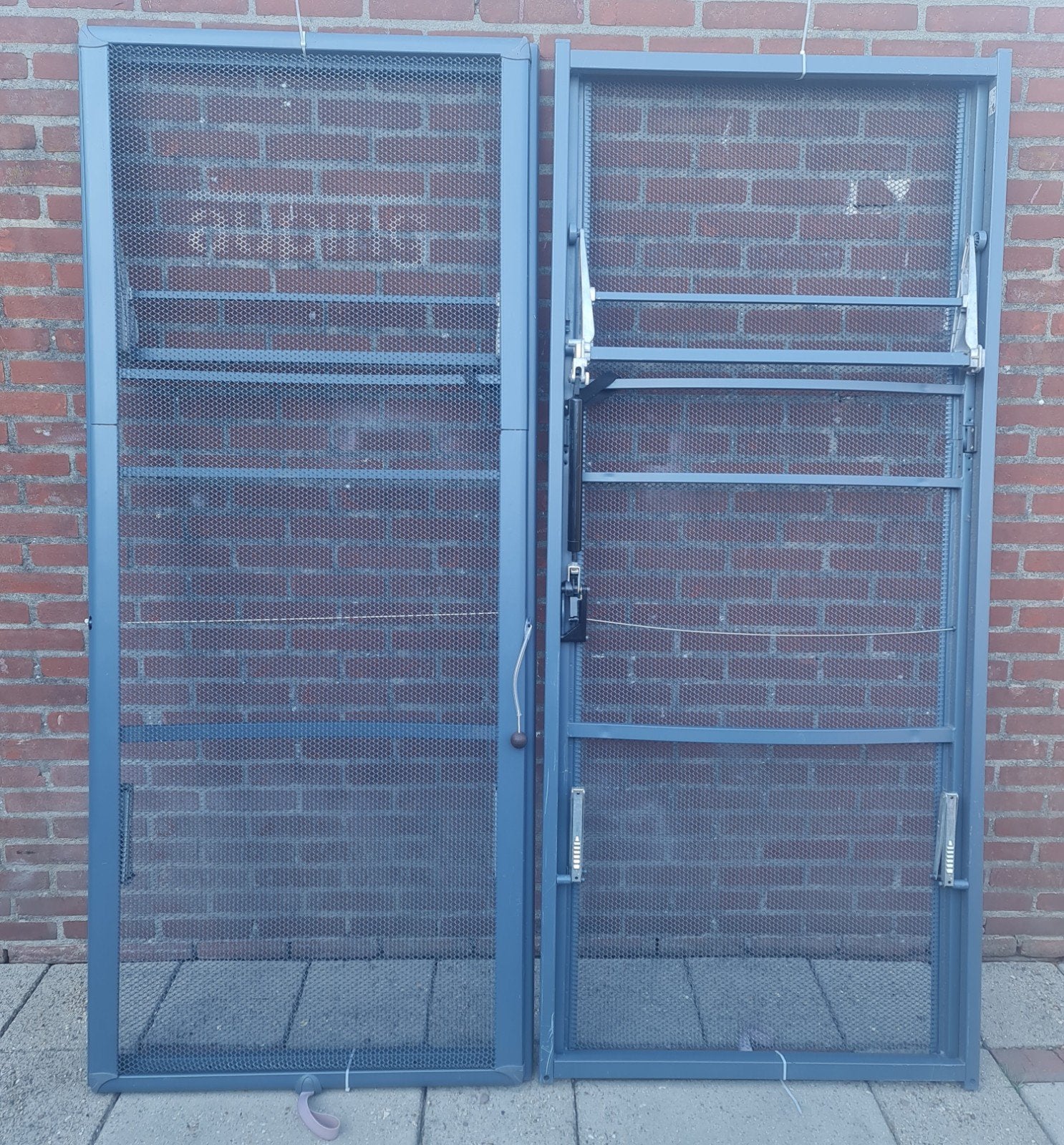2x handmatige verstelbaar Auping spiraalbodems 90x210cm, Ophalen, 90 cm, Tweepersoons, 200 cm