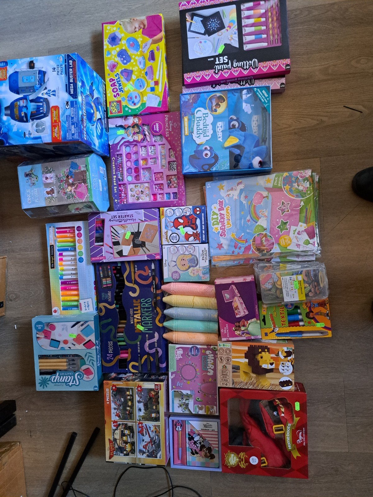 Groot assortiment speelgoed en knutselspullen te koop, Ophalen, Nieuw, Jongen of Meisje