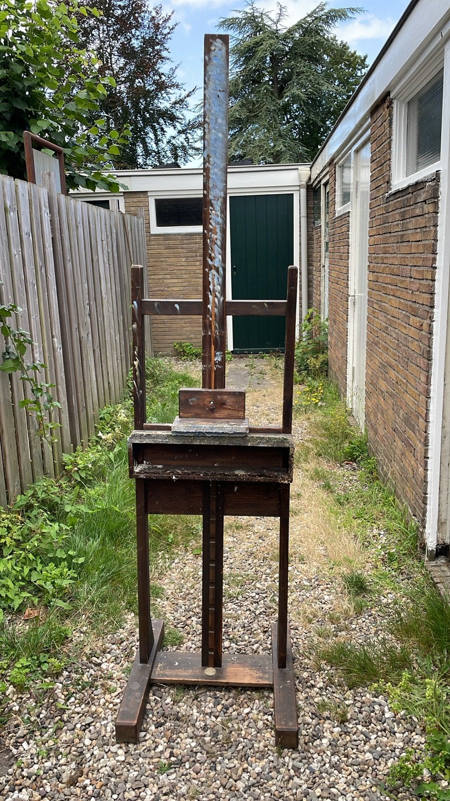 Vintage Schildersezel - Robuust en Verstelbaar, Ophalen, Gebruikt, Ezel