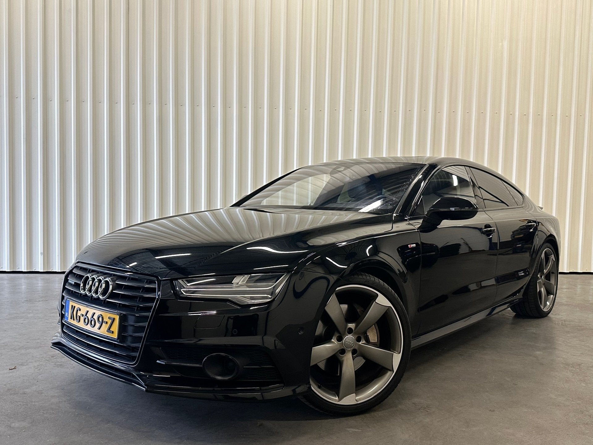Audi A7 Sportback 3.0 TDI BiT quattro 414pk vol optie’s, Auto's, Gebruikt, Euro 6, Zwart, Bedrijf
