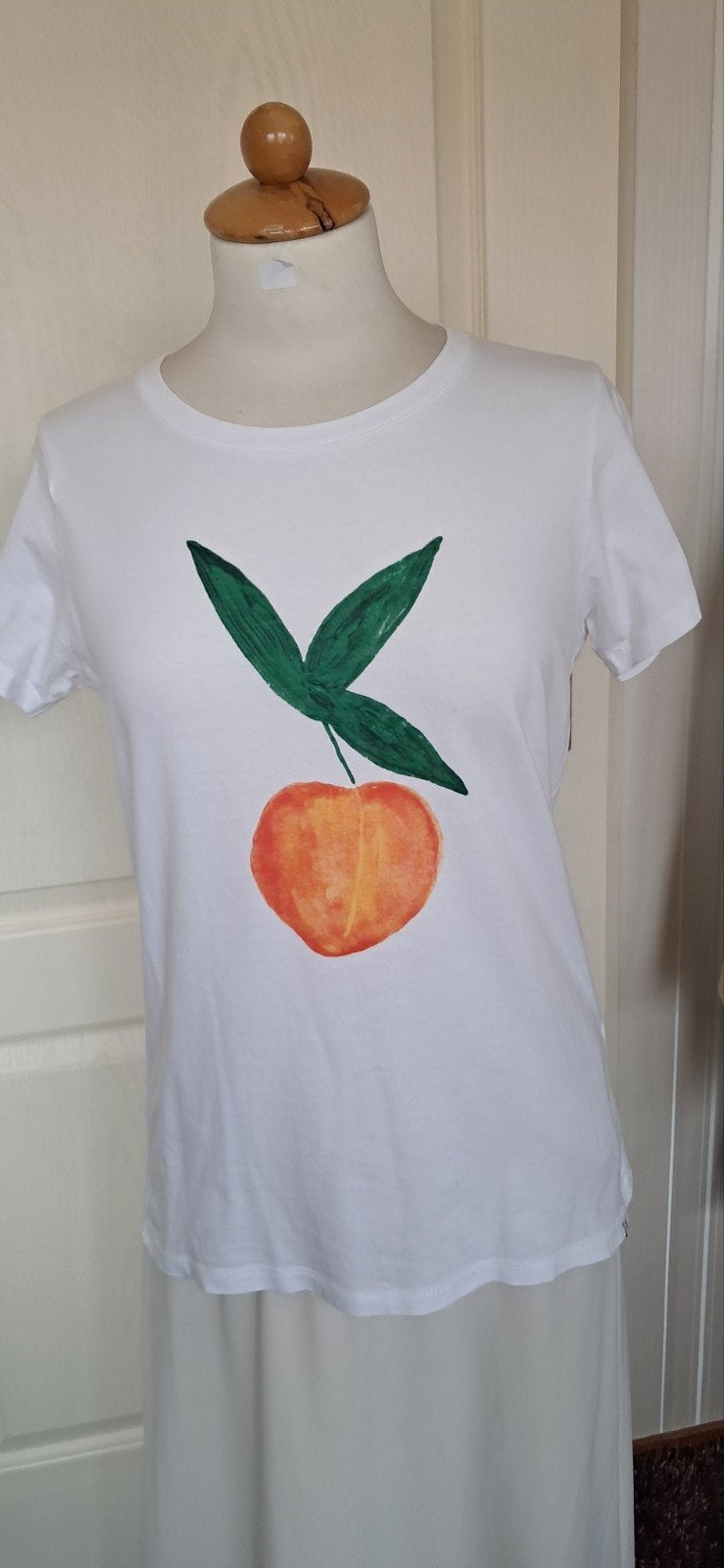 FABIENNE CHAPOT T-shirt wit met fruitprint maat 34 (XS), Wit, Onbekend, Ophalen of Verzenden, Zo goed als nieuw