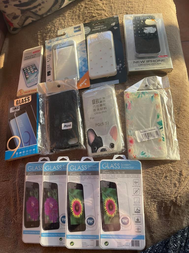 Diverse iPhone hoesjes en screenprotectors (meerdere modelle, Ophalen of Verzenden, Nieuw, IPhone 4, Hoesje of Tasje