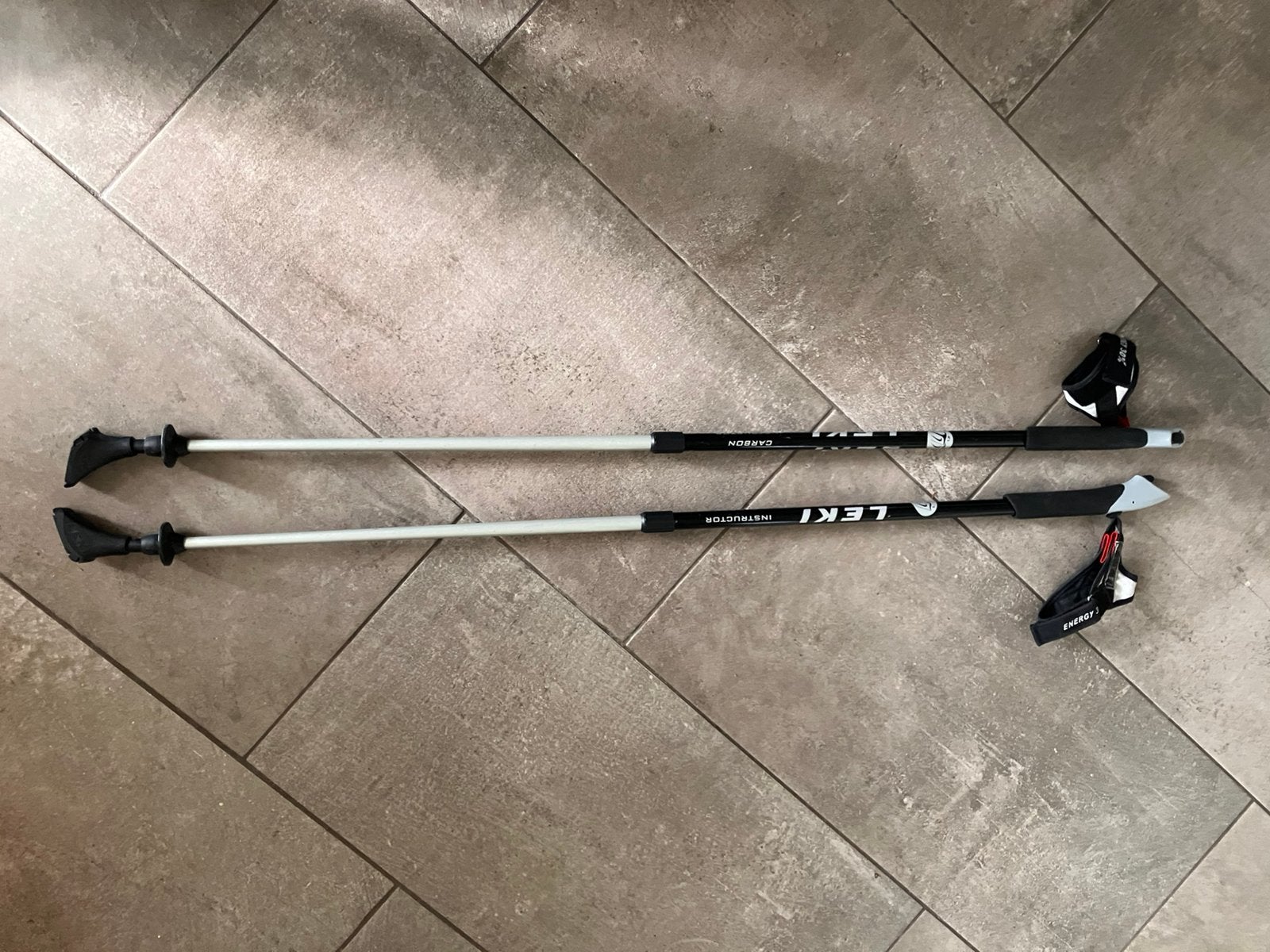 Leki Instructor nordic walking stokken, Ophalen of Verzenden, Gebruikt, Wandelstok