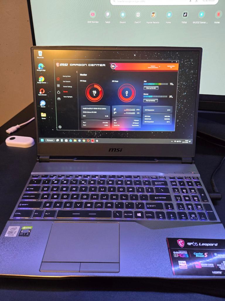 MSI GP65 Leopard Gaming Laptop - i7-10750H, RTX 2060, 144Hz, Computers en Software, Windows Laptops, Ophalen, Gebruikt, 512 GB SSD + 1 TB HDD