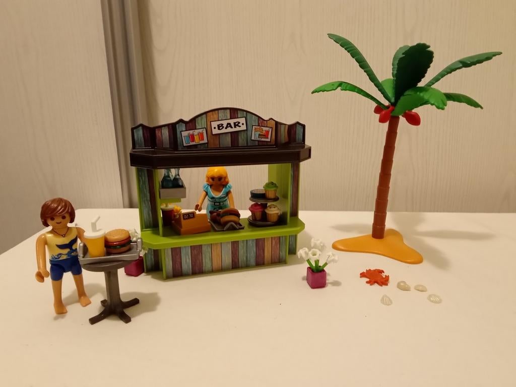 Playmobil 70437 strandbar compleet, Ophalen of Verzenden, Zo goed als nieuw, Complete set