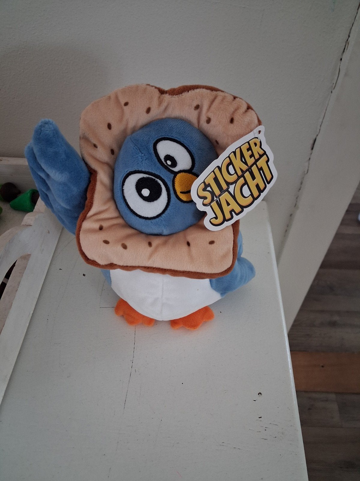 Nieuwe Jumbo Sticker Jacht knuffel, Overige merken, Overige typen, Blauw, Nieuw