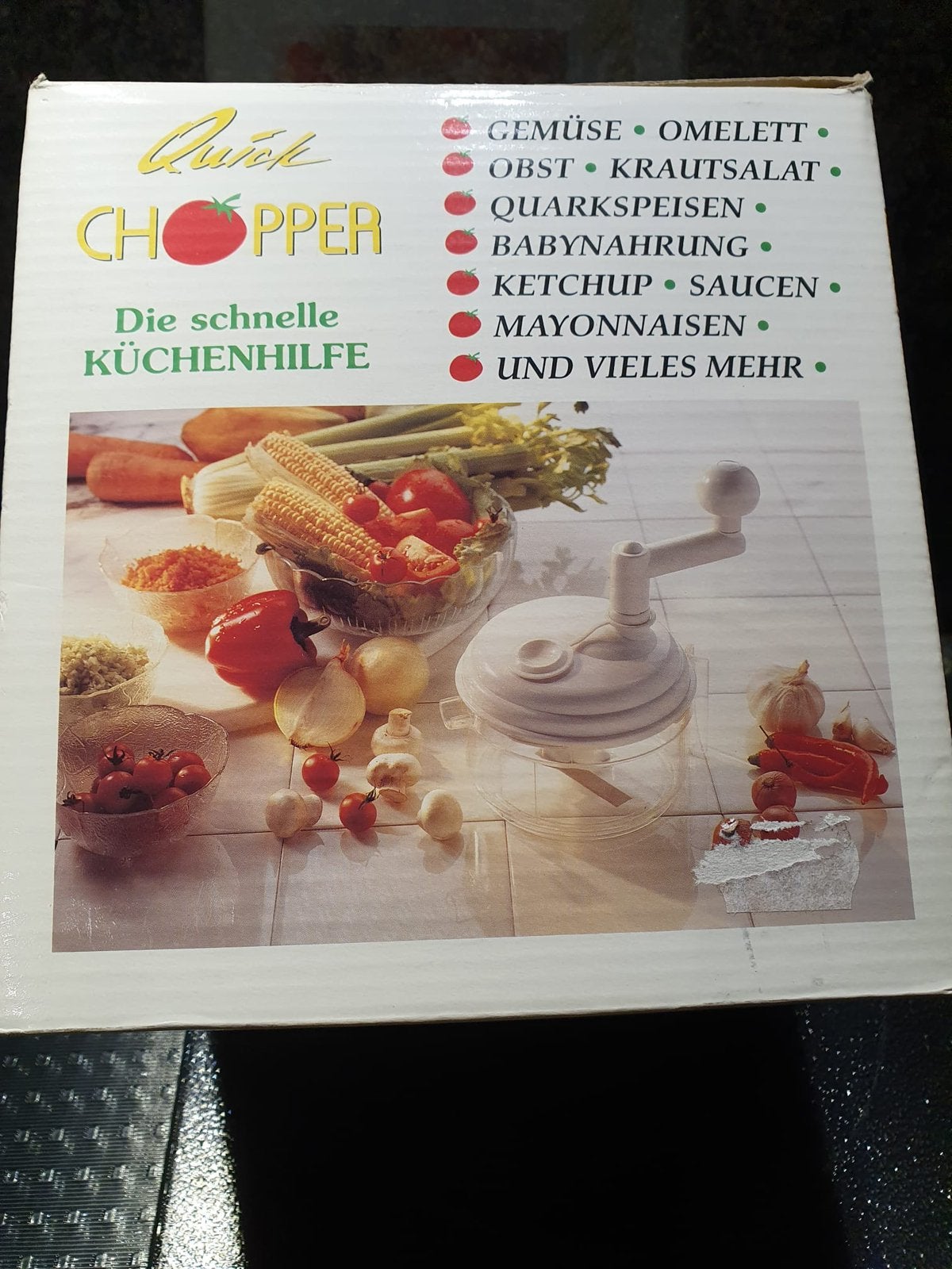 Quick Chopper - De snelle keukenhulp voor groenten en meer, Witgoed en Apparatuur, Keukenmixers, Ophalen, 1 tot 2 liter, Nieuw