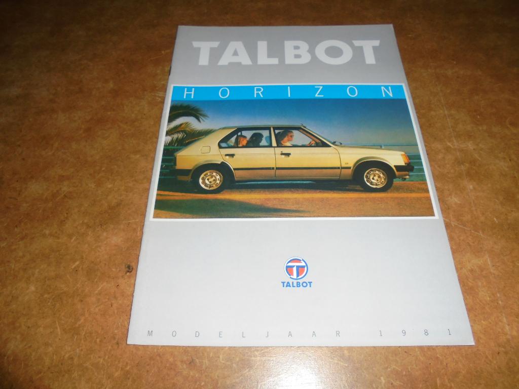 brochure Talbot Horizon  1981, Boeken, Auto's | Folders en Tijdschriften, Ophalen of Verzenden, Nieuw, Overige merken