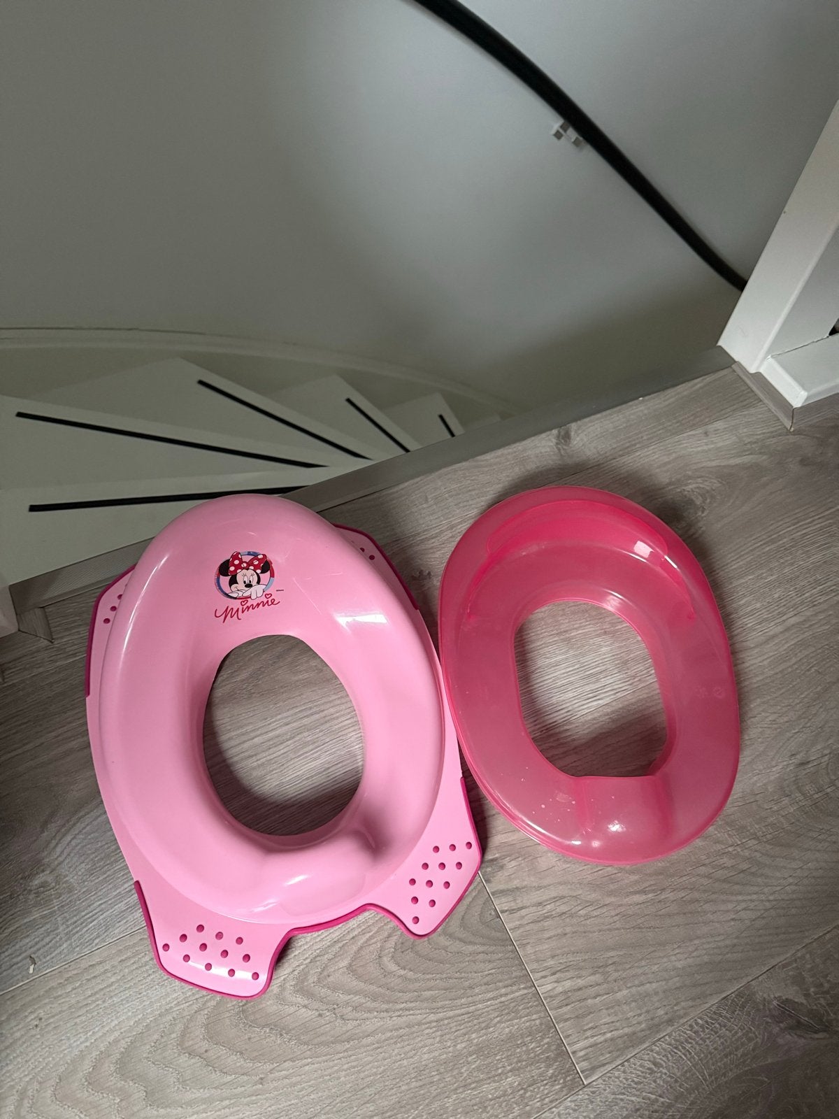 Minnie Mouse toiletverkleiner en potje, Ophalen of Verzenden, Gebruikt