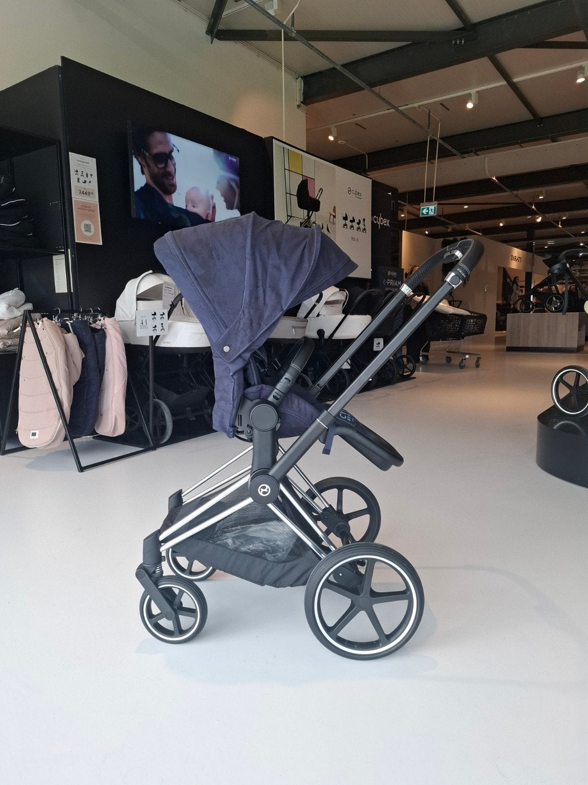 Cybex Priam 4 Kinderwagen - Rebellious Luxury Denim Blue, Ophalen of Verzenden, Zo goed als nieuw