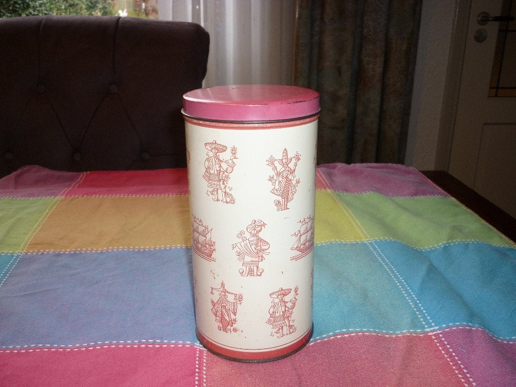 Vintage beschuitblik De Gruyter in zeer goede staat, Verzamelen, Blikken, Ophalen of Verzenden, Zo goed als nieuw, Beschuit, Overige merken