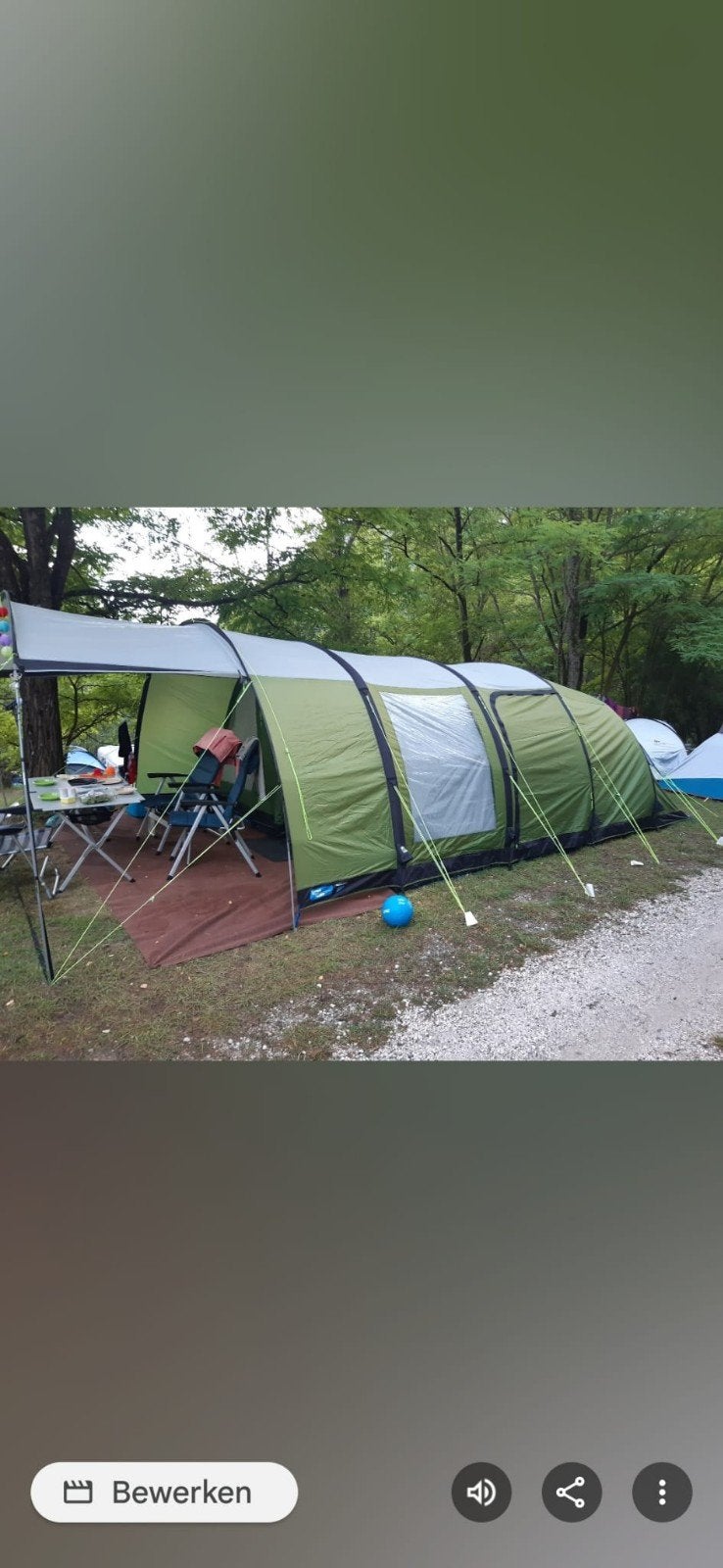Ruime tunneltent voor 6 personen, Ophalen