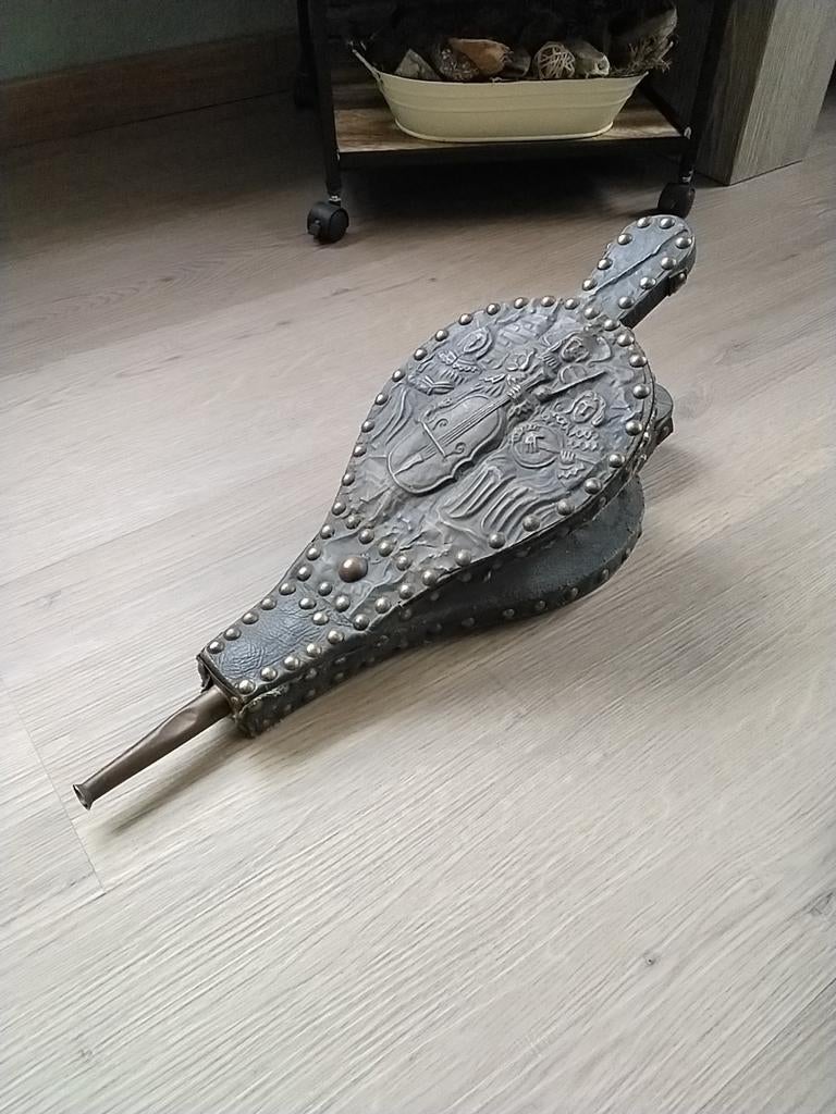 Mooie oude antieke blaasbalg / blaas balg openhaard, Antiek en Kunst, Ophalen of Verzenden