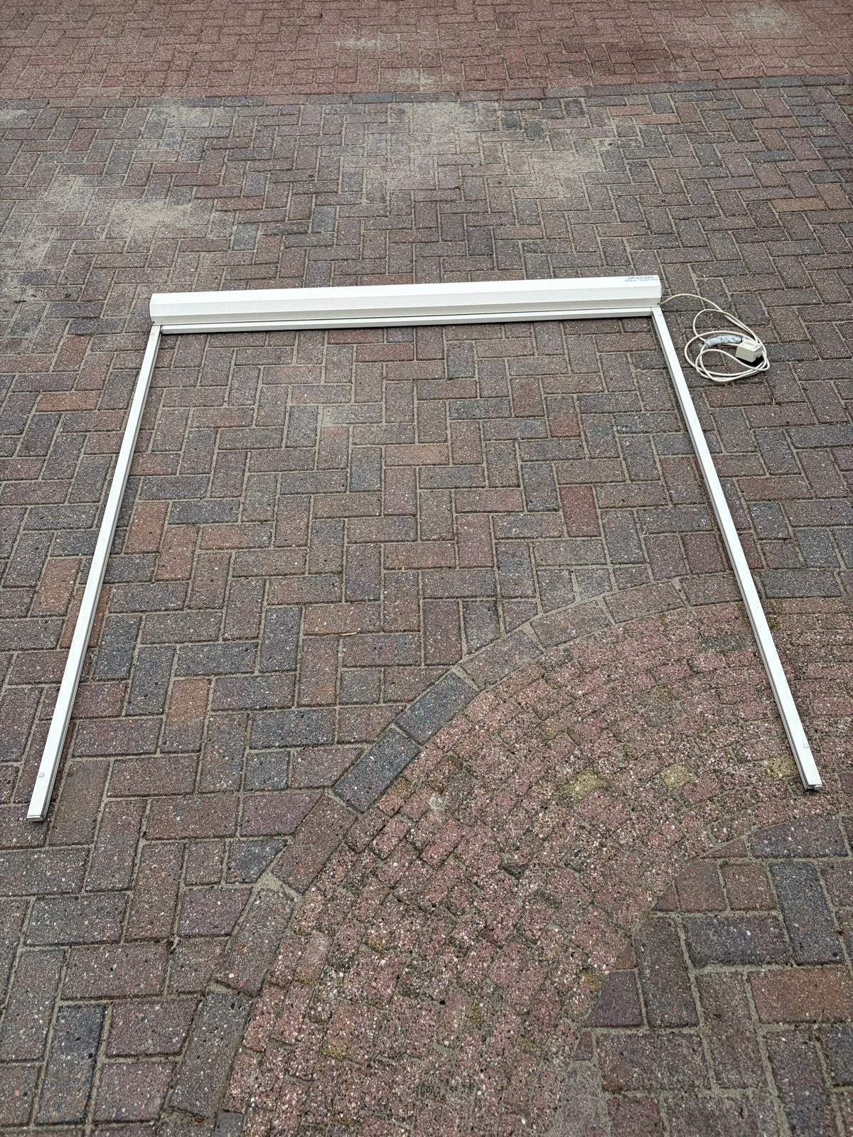 Elektrische Zonnescherm Screen zonwering 181 Breed 192 Hoog, Tuin en Terras, Ophalen, Gebruikt, Elektrisch, Minder dan 250 cm