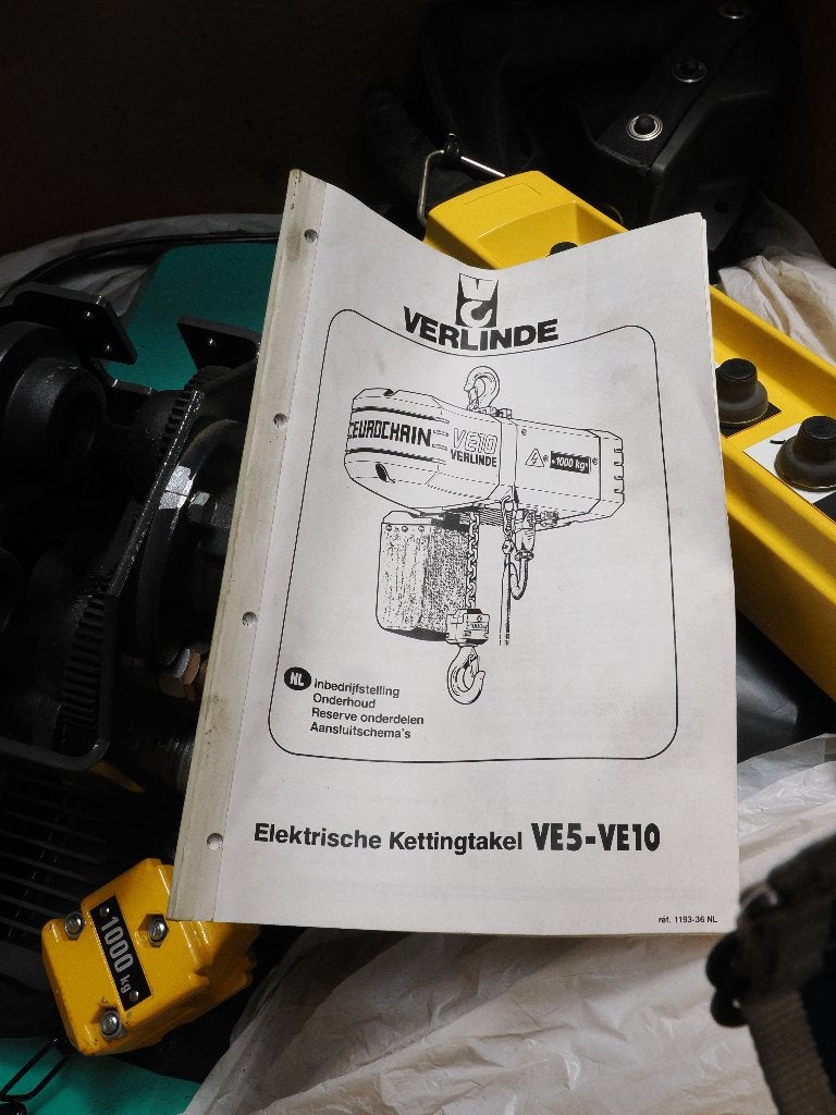 Verlinde elektische kettingtakel, 1000 kg, nieuw, Doe-het-zelf en Verbouw, Lieren en Takels, Ophalen of Verzenden, Nieuw, Elektrisch