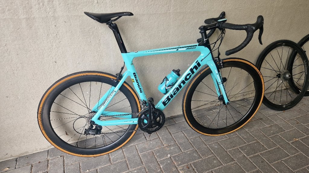 Bianchi Aria 55 Celeste, Fietsen en Brommers, 28 inch, Carbon, Zo goed als nieuw, Meer dan 20 versnellingen