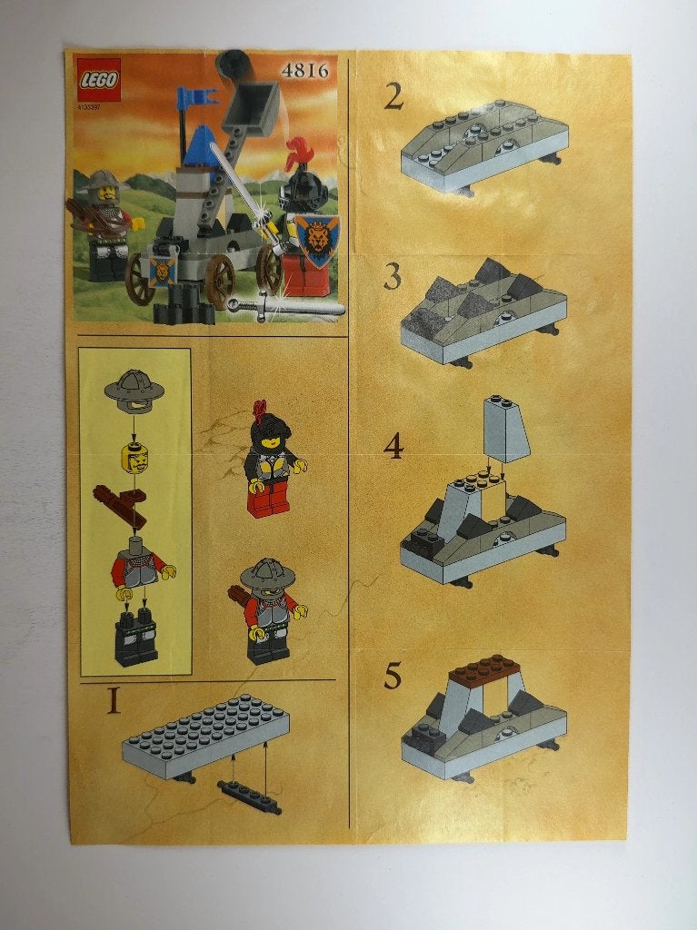 LEGO Castle 4816 (Instructions) Knight's Catapult, Gebruikt, Lego, Overige typen, Ophalen of Verzenden
