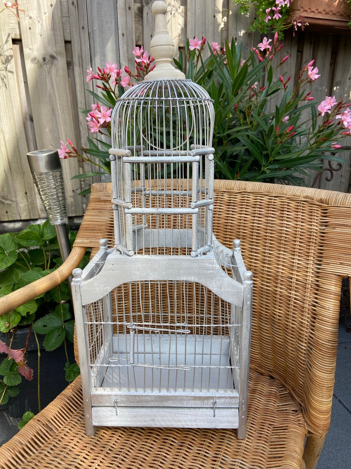Decoratieve vogelkooi - zilverkleurig, Ophalen