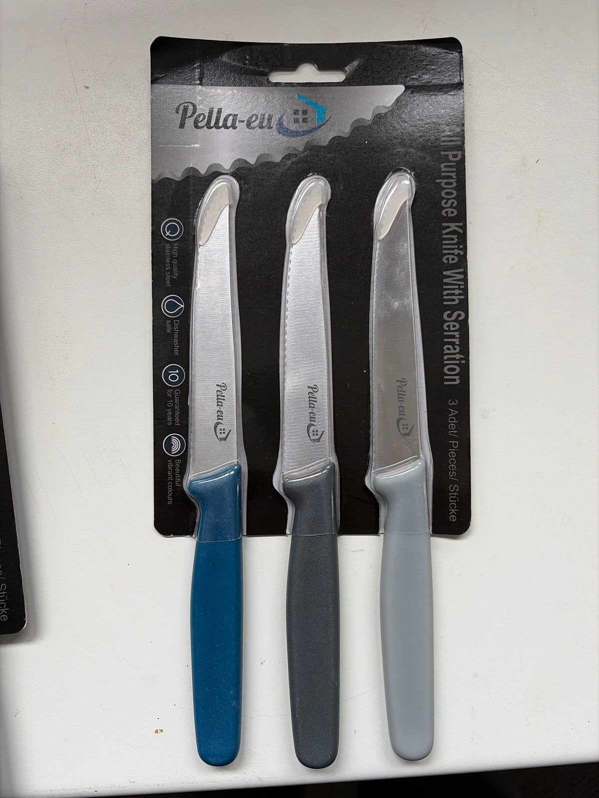 15x Pella-eu Universeel steak mes - 5 sets van 3 stuks, Nieuw, Ophalen of Verzenden, Metaal, Overige merken