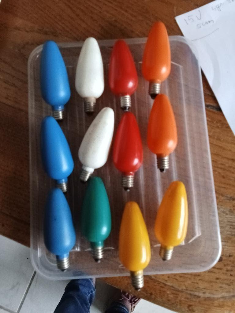 Te koop oude kerstlampjes brandend 4 volt 3 watt, Diversen, Kerst, Ophalen of Verzenden, Gebruikt