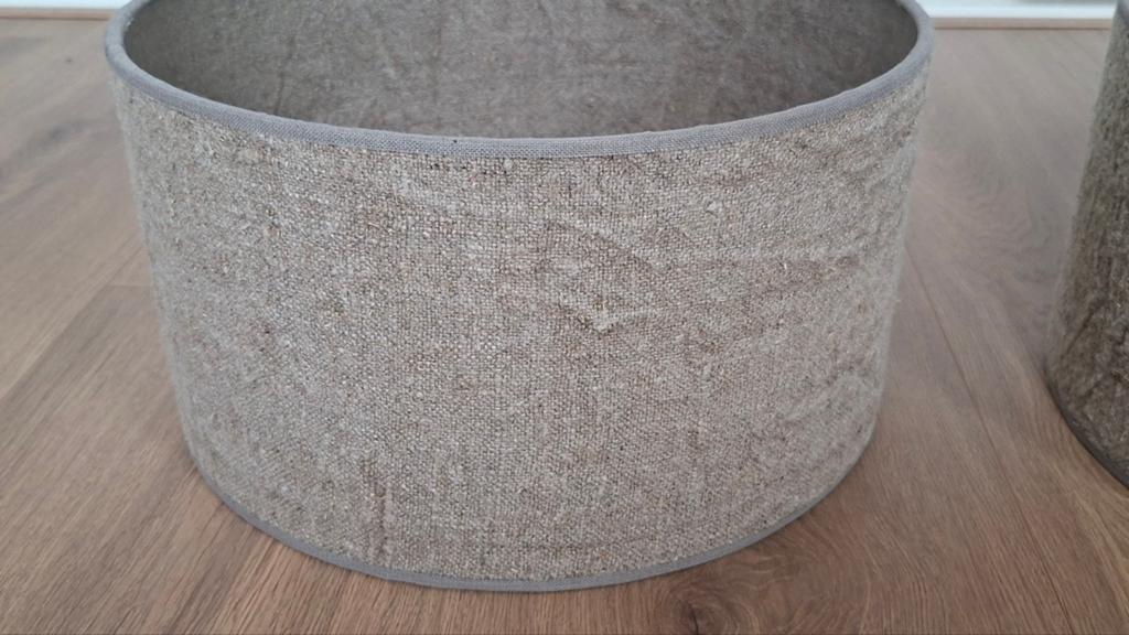 Lampenkappen, Huis en Inrichting, Lampen | Lampenkappen, Ophalen of Verzenden, Beige, Rond, Minder dan 25 cm