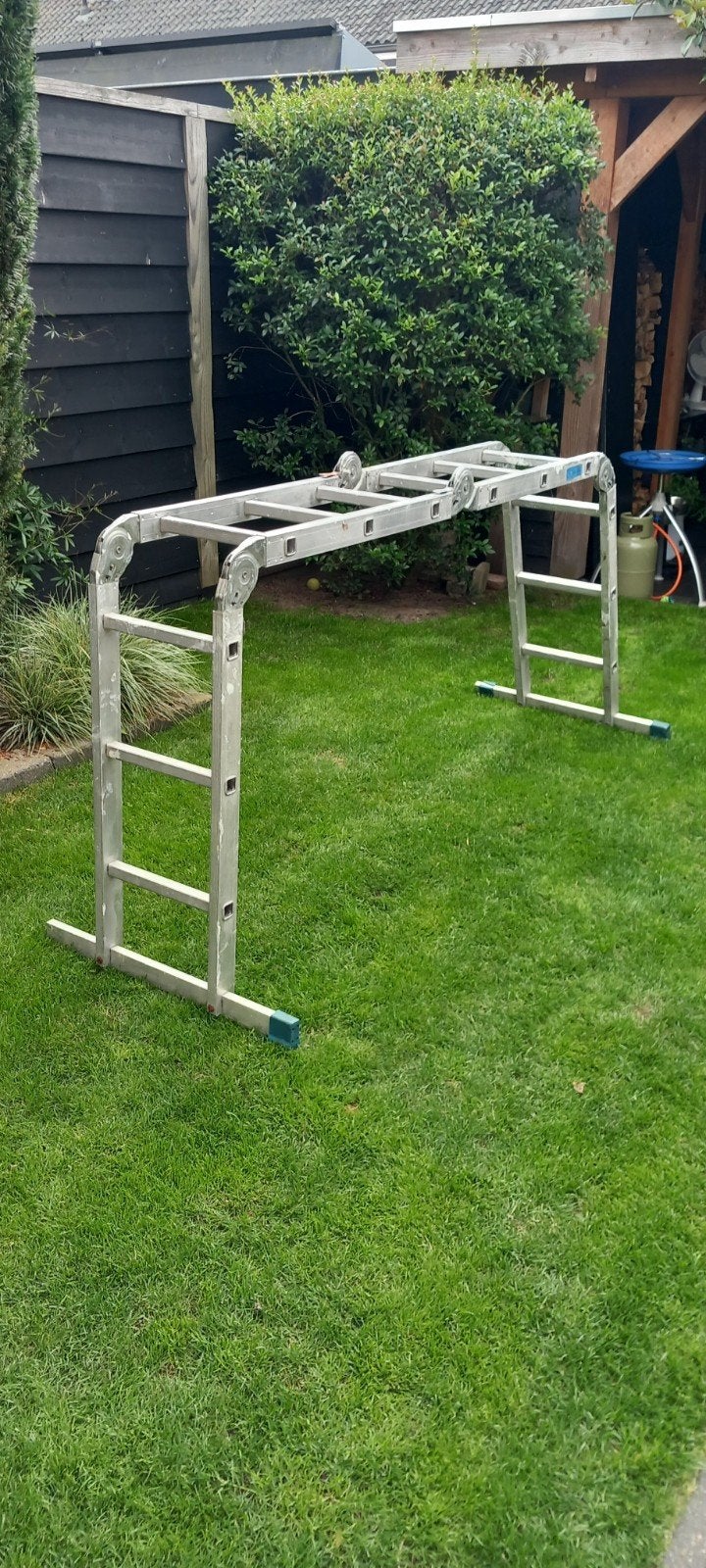 Multifunctionele vouwladder - Gebruikt, Ophalen, Gebruikt, Ladder, Opvouwbaar of Inschuifbaar