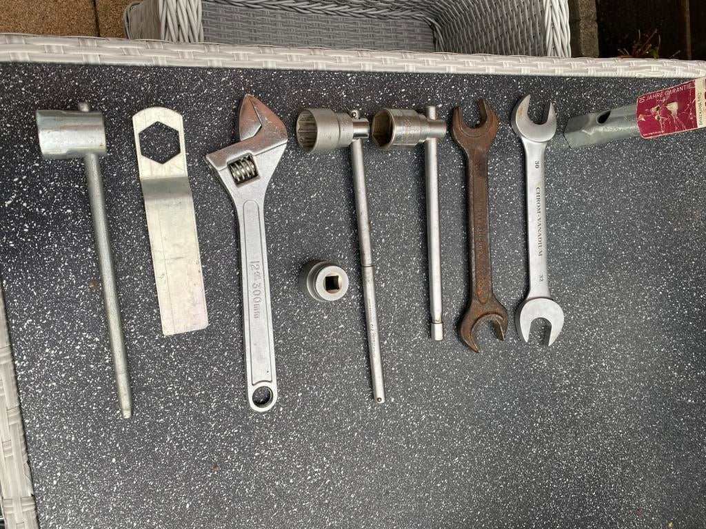 Montagesleutels voor Spinder fietsdrager 30 mm., Verzenden, Gebruikt, Trekhaakdrager