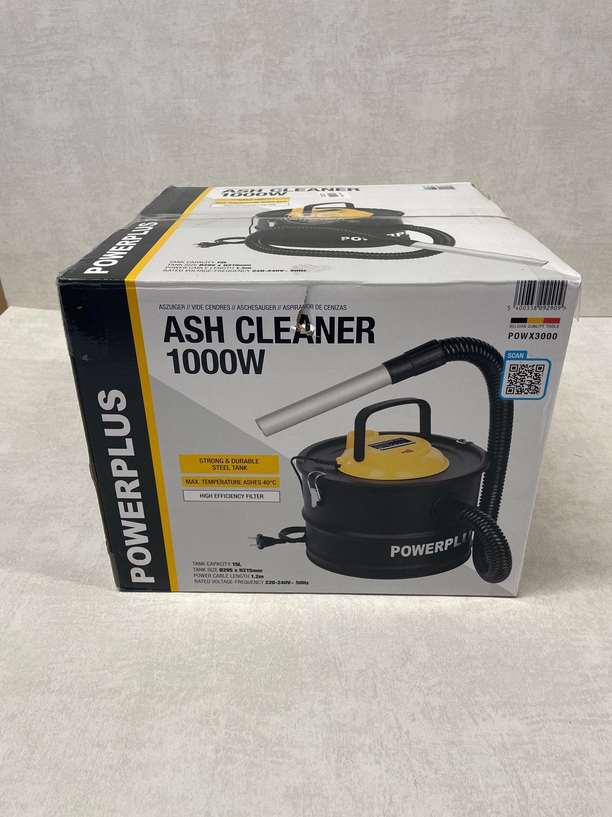 Powerplus POWX3000 Aszuiger 1000W - Nieuw in doos, Overige merken, Noorderringweg 6, 9363 TC Marum, Ophalen of Verzenden, Industriële stofzuiger