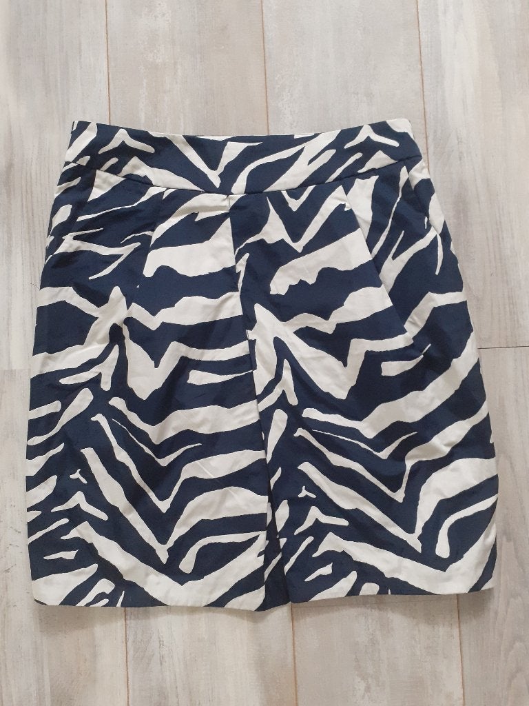 Prachtige donkerblauw/off-white rok, PURDEY, maat 40., Maat 38/40 (M), Blauw, Ophalen of Verzenden, Zo goed als nieuw